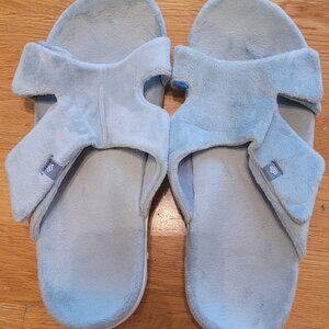 Spenco Womens Kholo Visa Slippers Dove Gray Size 11